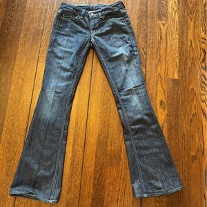 William Rast flap pocket mid rise boot cut jeans, size 26, excellent condition.